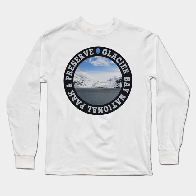 Glacier Bay National Park & National Preserve circle Long Sleeve T-Shirt by nylebuss